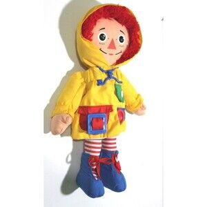Vintage Playskool Dress Me Raggedy Ann Doll 1991 Johnny Gruelle 15" Snap Button
